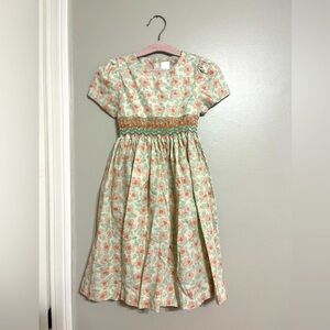 Edgehill Collection size 5 girls floral smocked dress